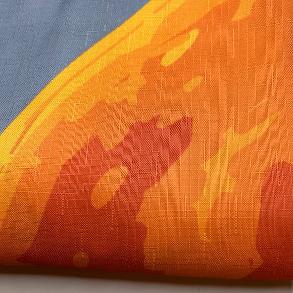 Halloween Harvest Moon Fabric Shower Curtain Metal Hooks Graveyard Ravens Bats - Picture 6 of 8